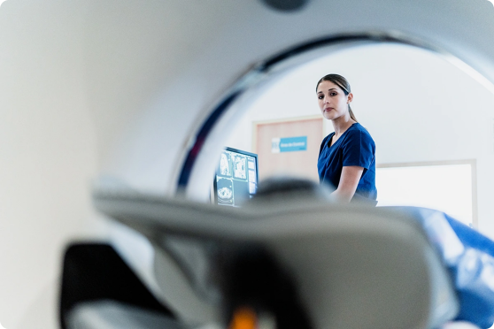 Features Female Doctor Tomography 1 Medical Technician